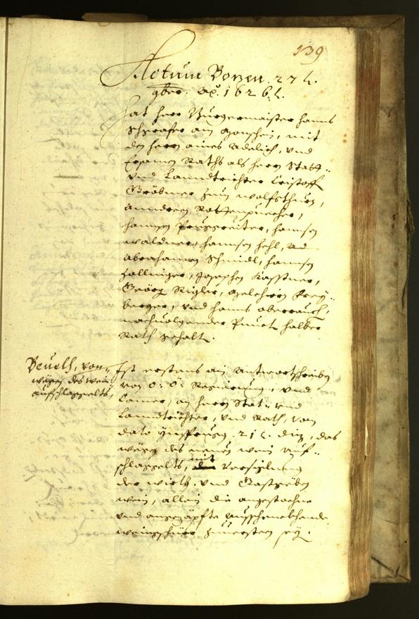 Stadtarchiv Bozen - BOhisto Ratsprotokoll 1626 