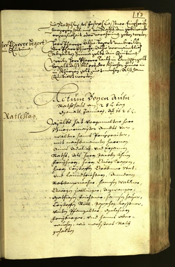 Civic Archives of Bozen-Bolzano - BOhisto Minutes of the council 1626 