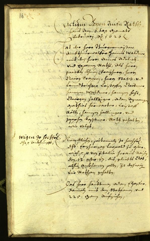 Civic Archives of Bozen-Bolzano - BOhisto Minutes of the council 1626 