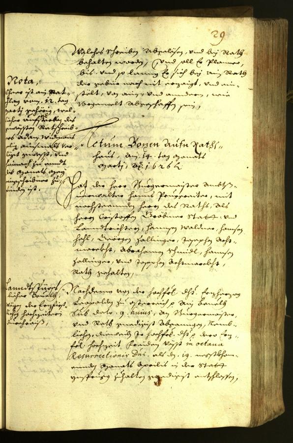 Civic Archives of Bozen-Bolzano - BOhisto Minutes of the council 1626 