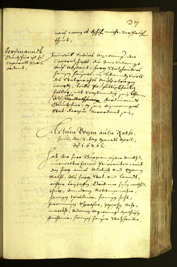 Civic Archives of Bozen-Bolzano - BOhisto Minutes of the council 1626 