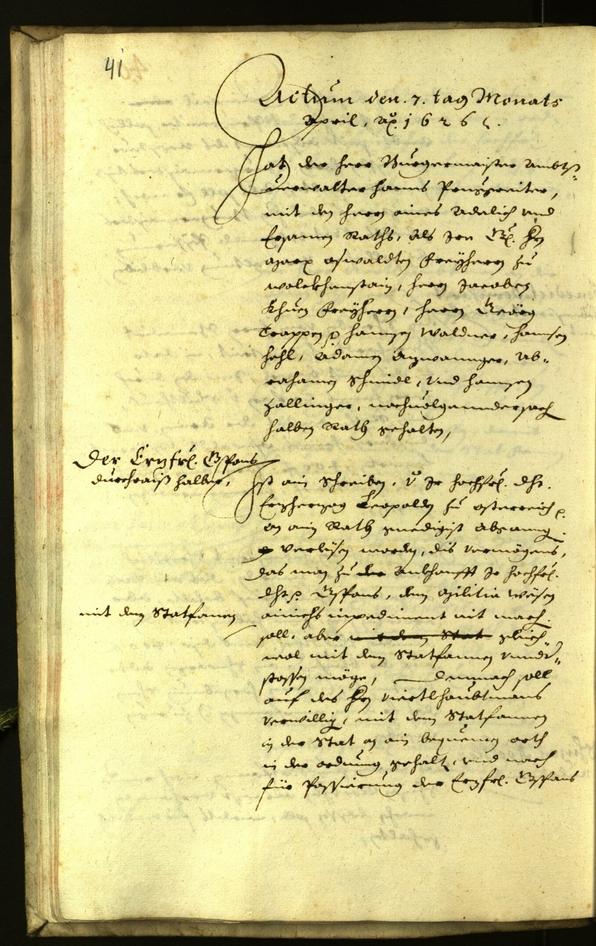 Civic Archives of Bozen-Bolzano - BOhisto Minutes of the council 1626 