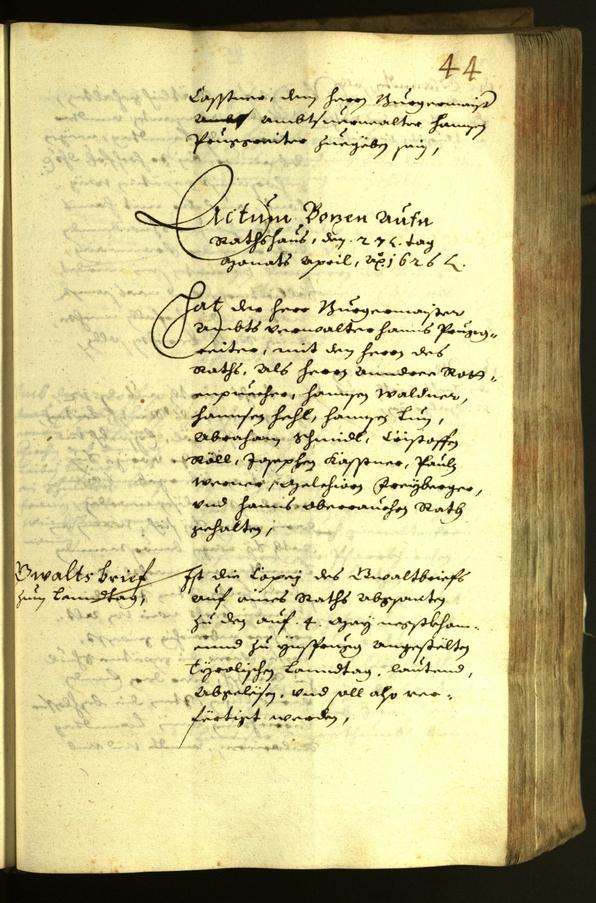 Civic Archives of Bozen-Bolzano - BOhisto Minutes of the council 1626 