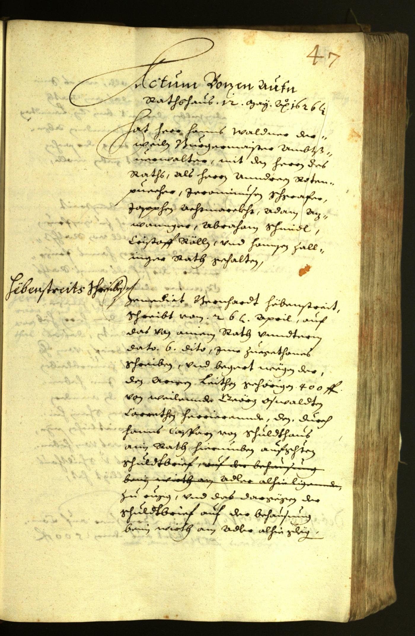 Civic Archives of Bozen-Bolzano - BOhisto Minutes of the council 1626 