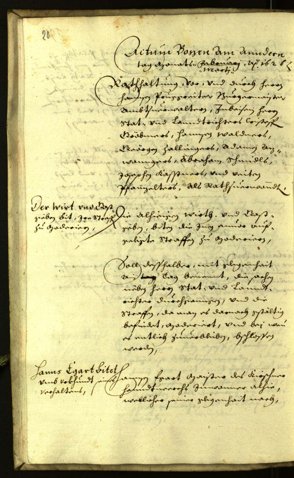 Civic Archives of Bozen-Bolzano - BOhisto Minutes of the council 1626 