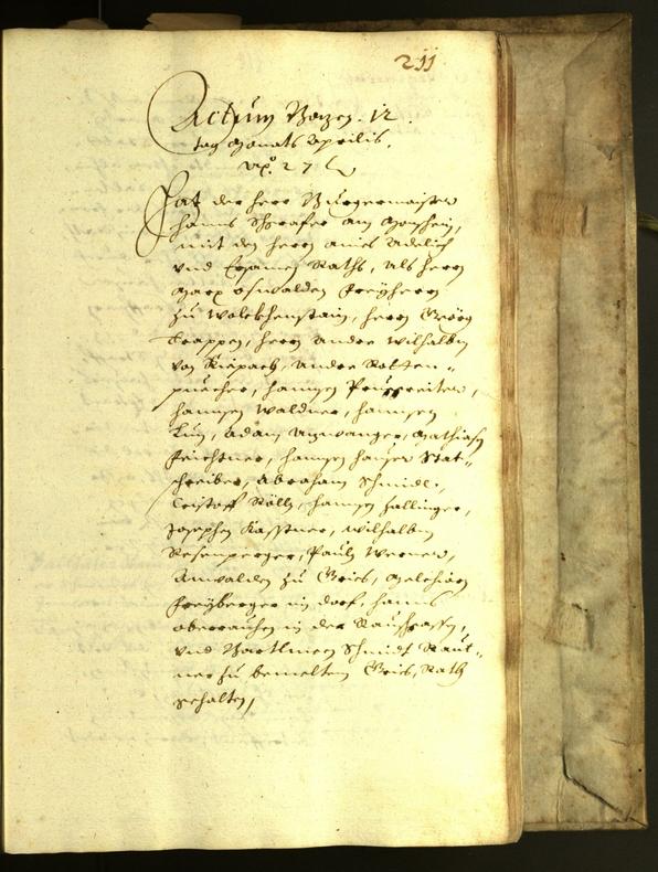 Stadtarchiv Bozen - BOhisto Ratsprotokoll 1627 