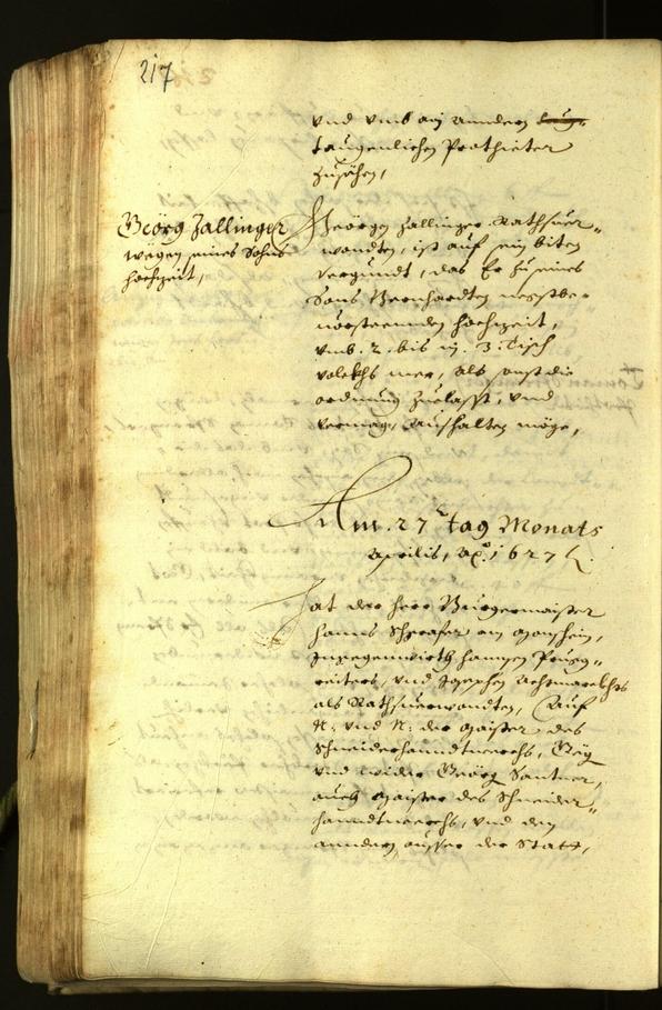 Archivio Storico della Città di Bolzano - BOhisto protocollo consiliare 1627 