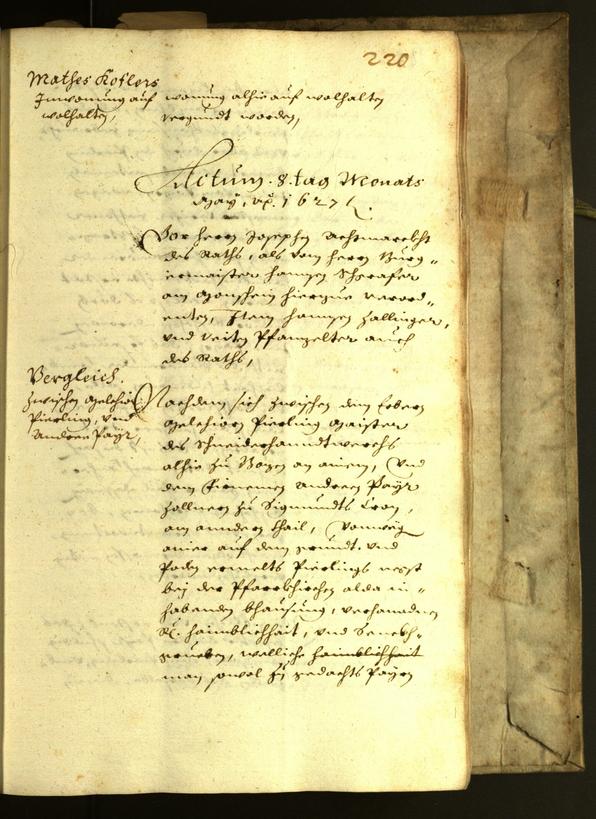 Archivio Storico della Città di Bolzano - BOhisto protocollo consiliare 1627 