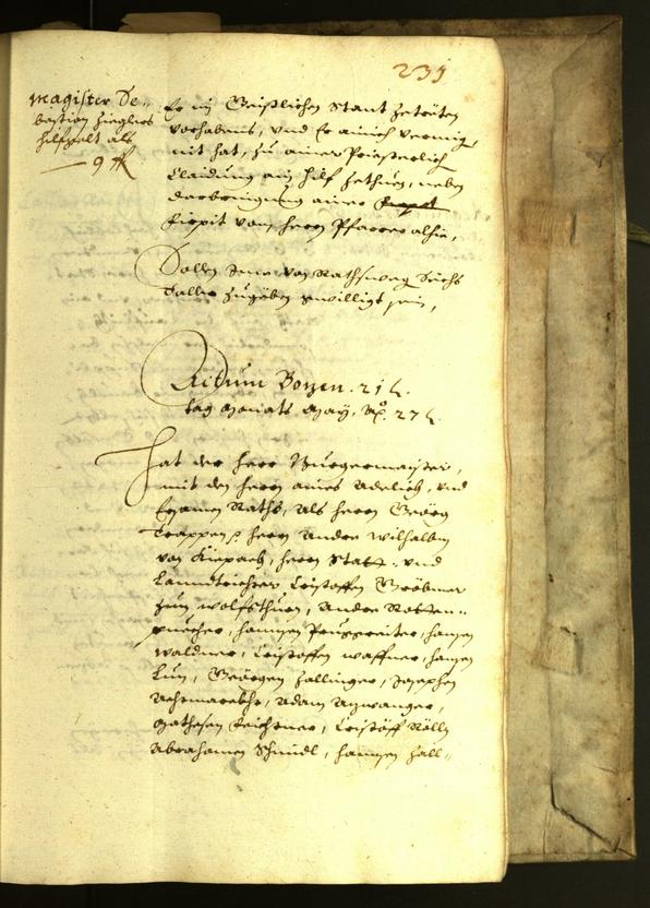 Stadtarchiv Bozen - BOhisto Ratsprotokoll 1627 