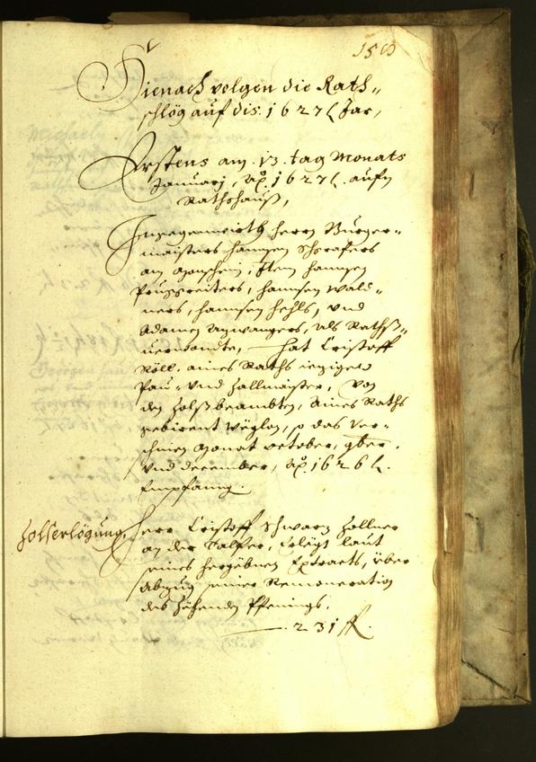 Civic Archives of Bozen-Bolzano - BOhisto Minutes of the council 1627 