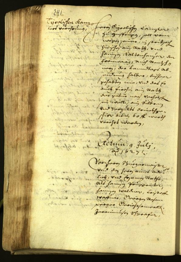 Archivio Storico della Città di Bolzano - BOhisto protocollo consiliare 1627 