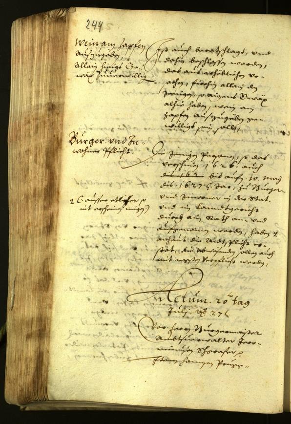 Civic Archives of Bozen-Bolzano - BOhisto Minutes of the council 1627 