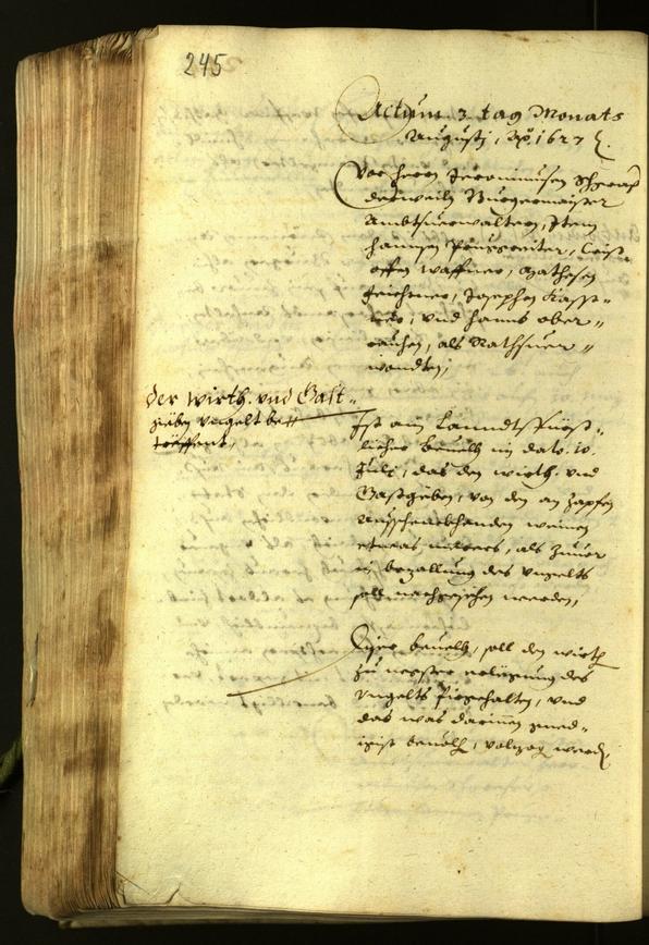 Archivio Storico della Città di Bolzano - BOhisto protocollo consiliare 1627 