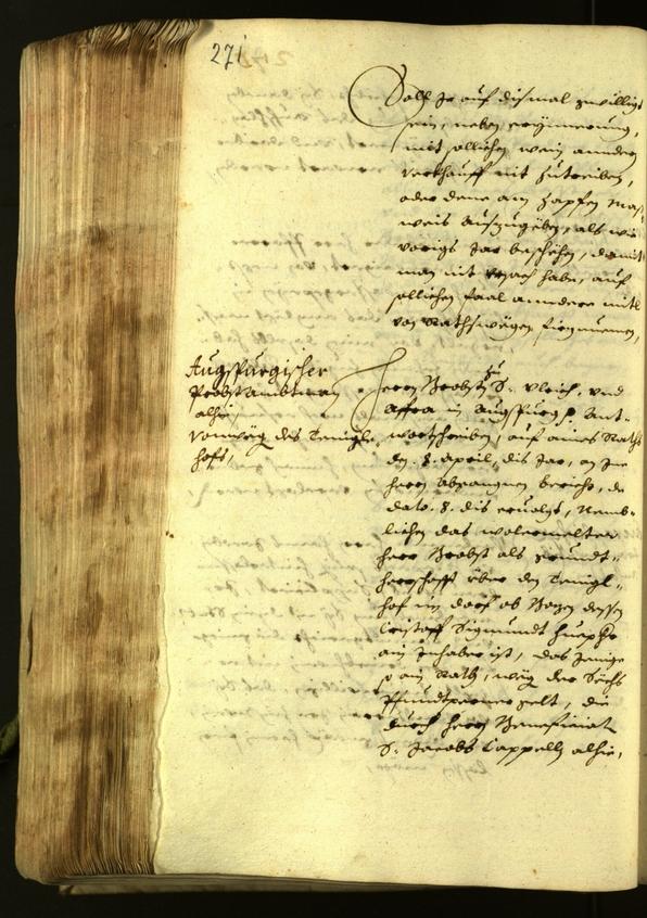 Archivio Storico della Città di Bolzano - BOhisto protocollo consiliare 1627 