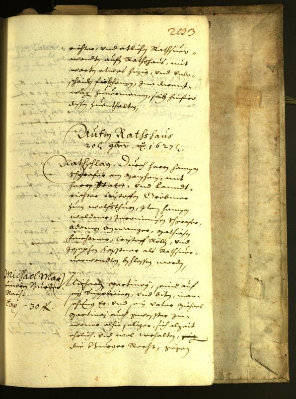 Archivio Storico della Città di Bolzano - BOhisto protocollo consiliare 1627 