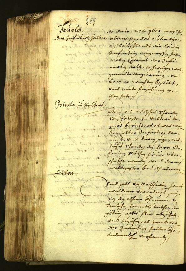 Archivio Storico della Città di Bolzano - BOhisto protocollo consiliare 1627 