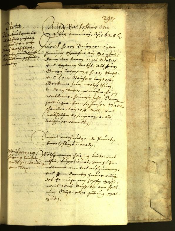 Civic Archives of Bozen-Bolzano - BOhisto Minutes of the council 1627 