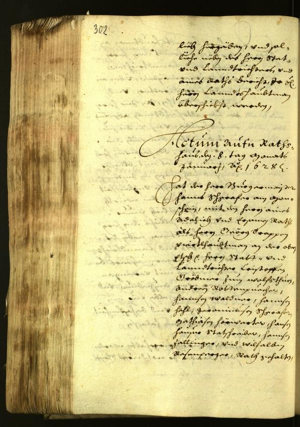 Stadtarchiv Bozen - BOhisto Ratsprotokoll 1627 