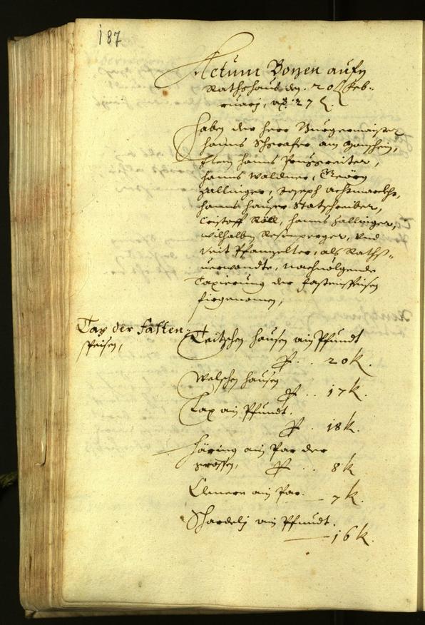 Archivio Storico della Città di Bolzano - BOhisto protocollo consiliare 1627 