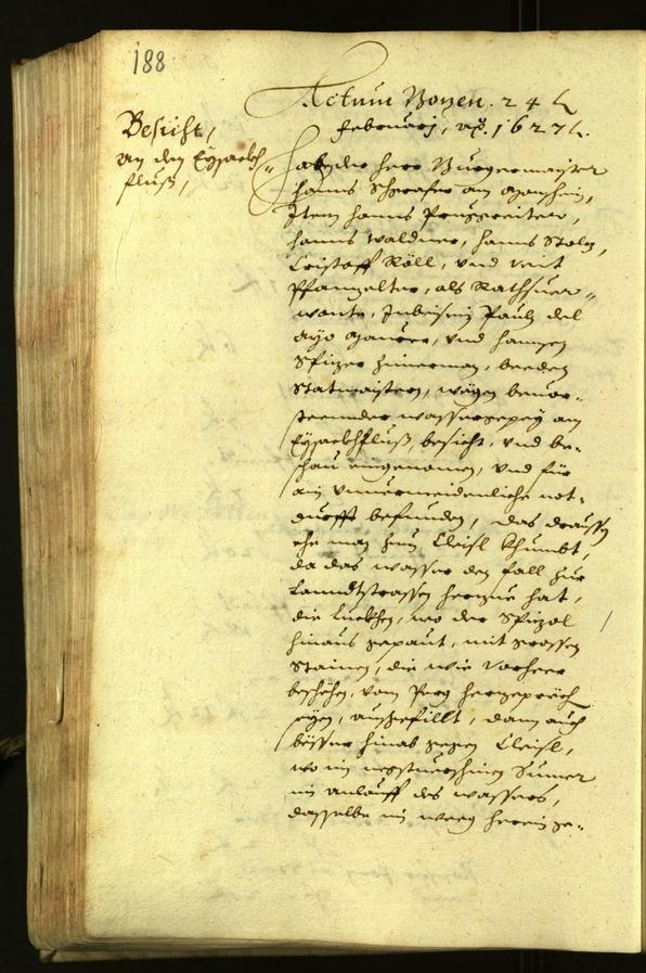 Civic Archives of Bozen-Bolzano - BOhisto Minutes of the council 1627 