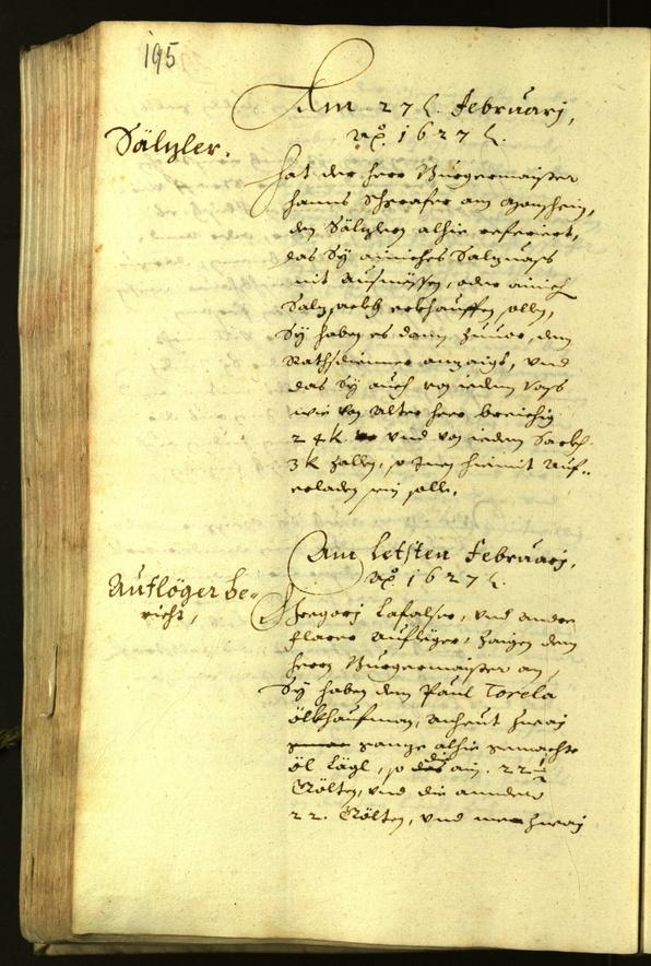 Civic Archives of Bozen-Bolzano - BOhisto Minutes of the council 1627 