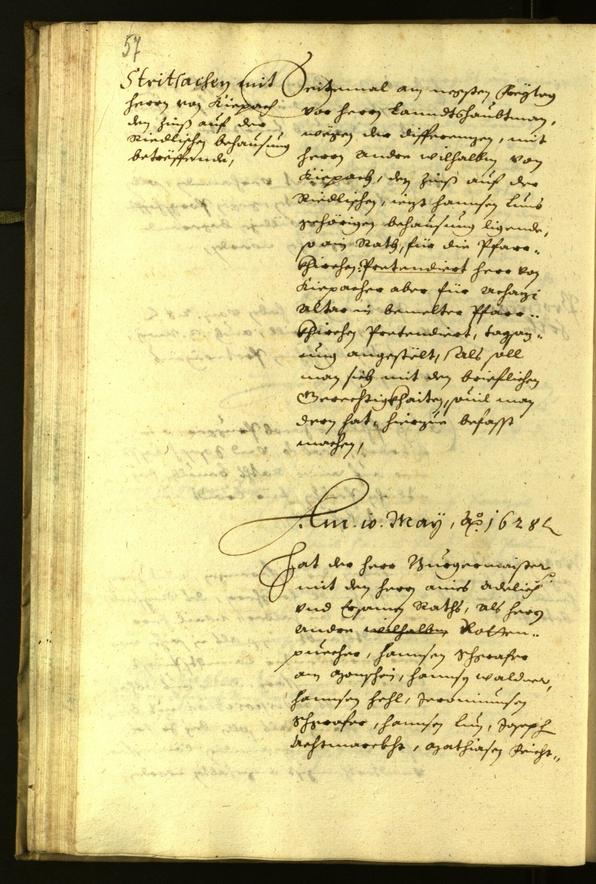 Stadtarchiv Bozen - BOhisto Ratsprotokoll 1628 