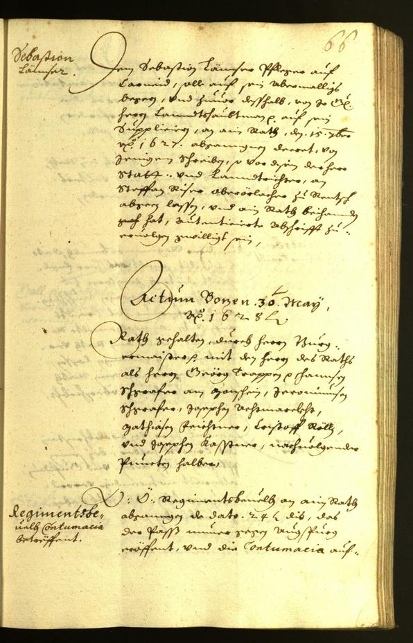 Civic Archives of Bozen-Bolzano - BOhisto Minutes of the council 1628 