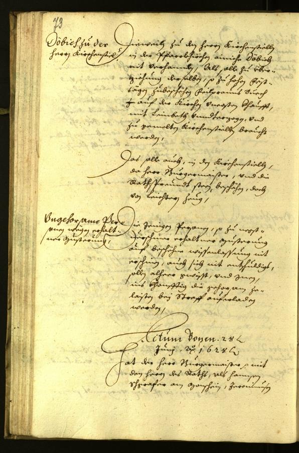 Civic Archives of Bozen-Bolzano - BOhisto Minutes of the council 1628 