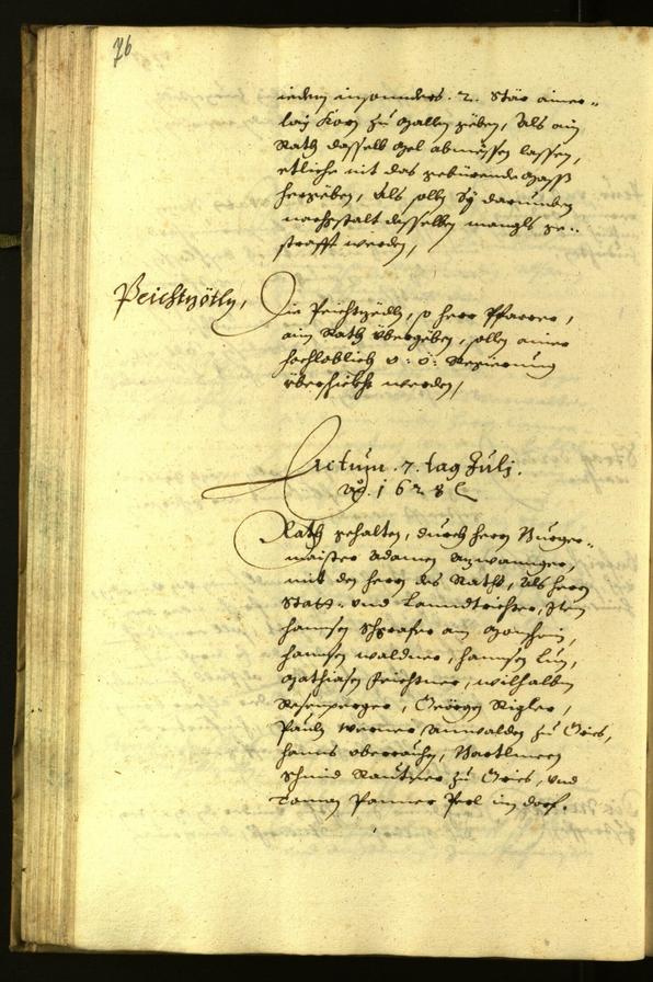 Civic Archives of Bozen-Bolzano - BOhisto Minutes of the council 1628 