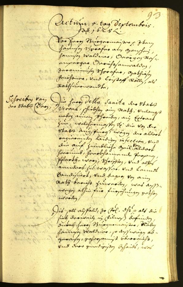 Civic Archives of Bozen-Bolzano - BOhisto Minutes of the council 1628 