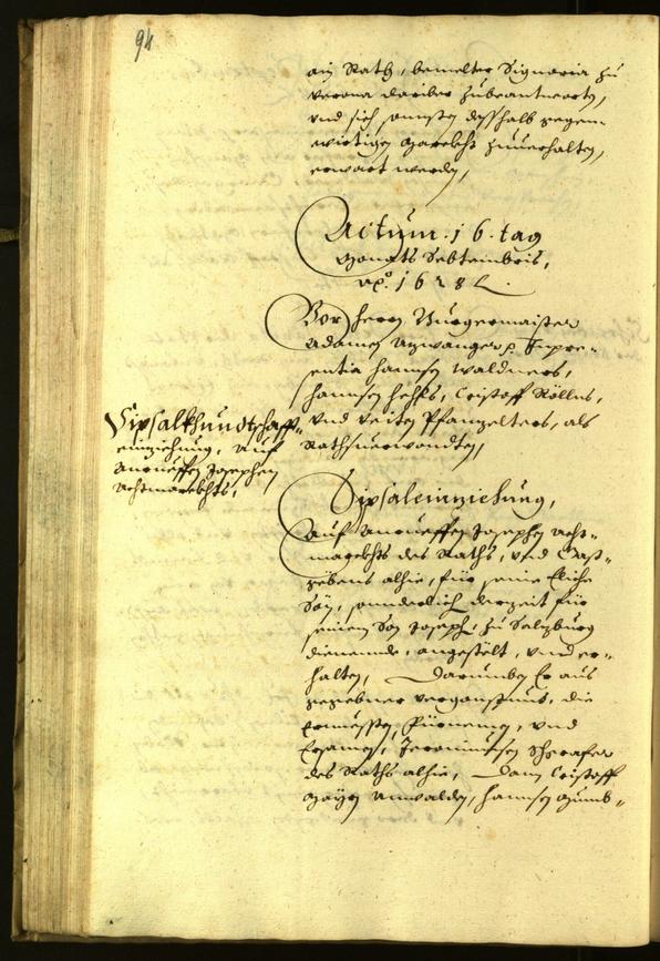 Civic Archives of Bozen-Bolzano - BOhisto Minutes of the council 1628 