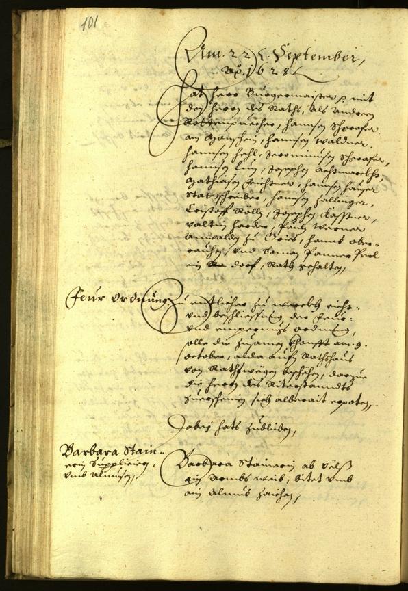 Civic Archives of Bozen-Bolzano - BOhisto Minutes of the council 1628 