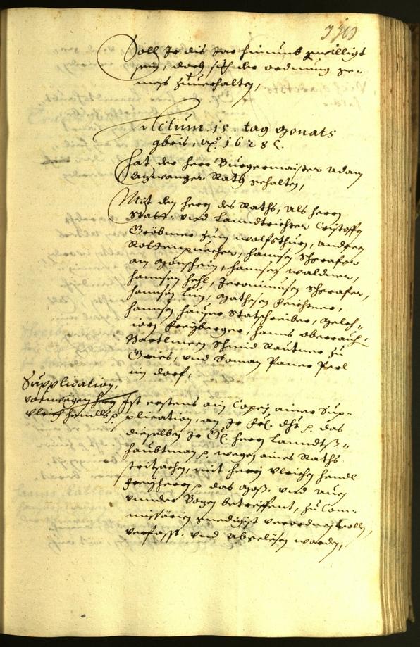 Civic Archives of Bozen-Bolzano - BOhisto Minutes of the council 1628 