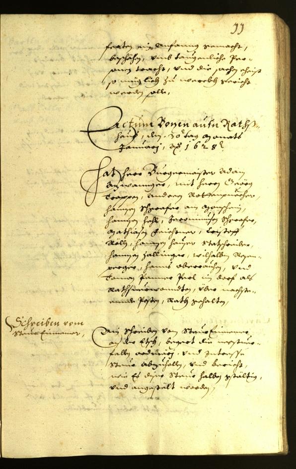 Civic Archives of Bozen-Bolzano - BOhisto Minutes of the council 1628 