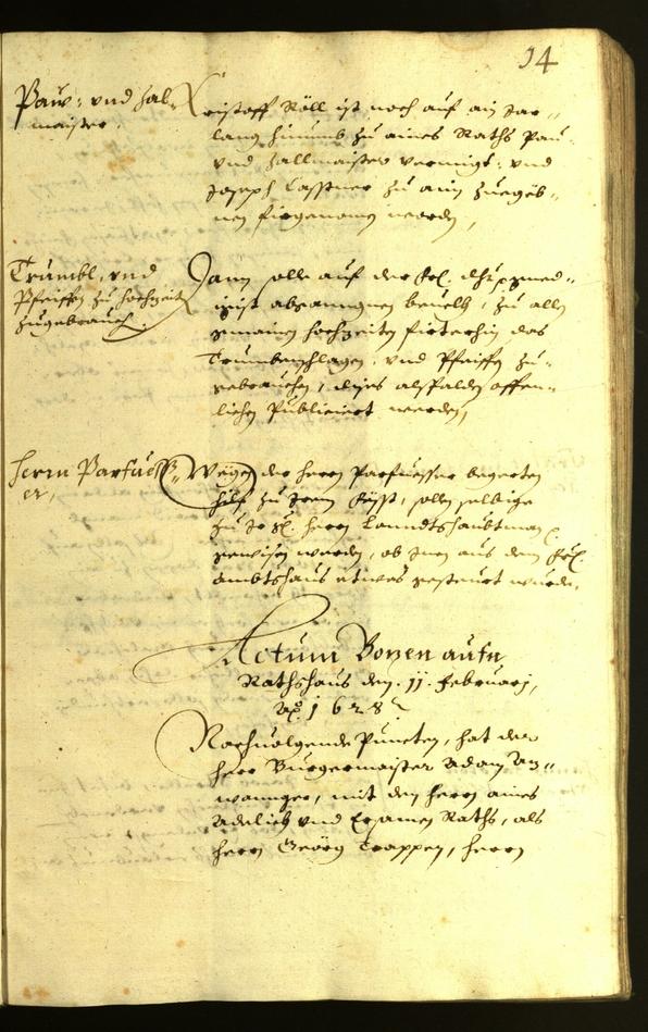 Civic Archives of Bozen-Bolzano - BOhisto Minutes of the council 1628 