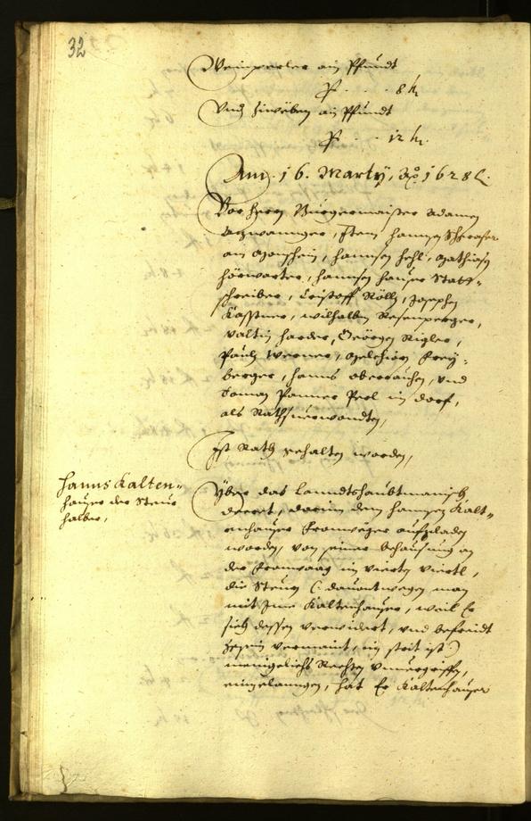 Civic Archives of Bozen-Bolzano - BOhisto Minutes of the council 1628 