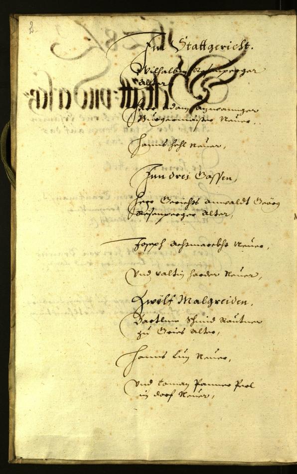 Stadtarchiv Bozen - BOhisto Ratsprotokoll 1628 