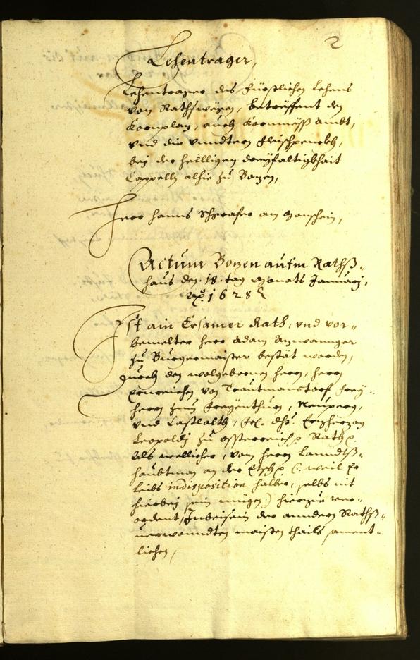 Civic Archives of Bozen-Bolzano - BOhisto Minutes of the council 1628 