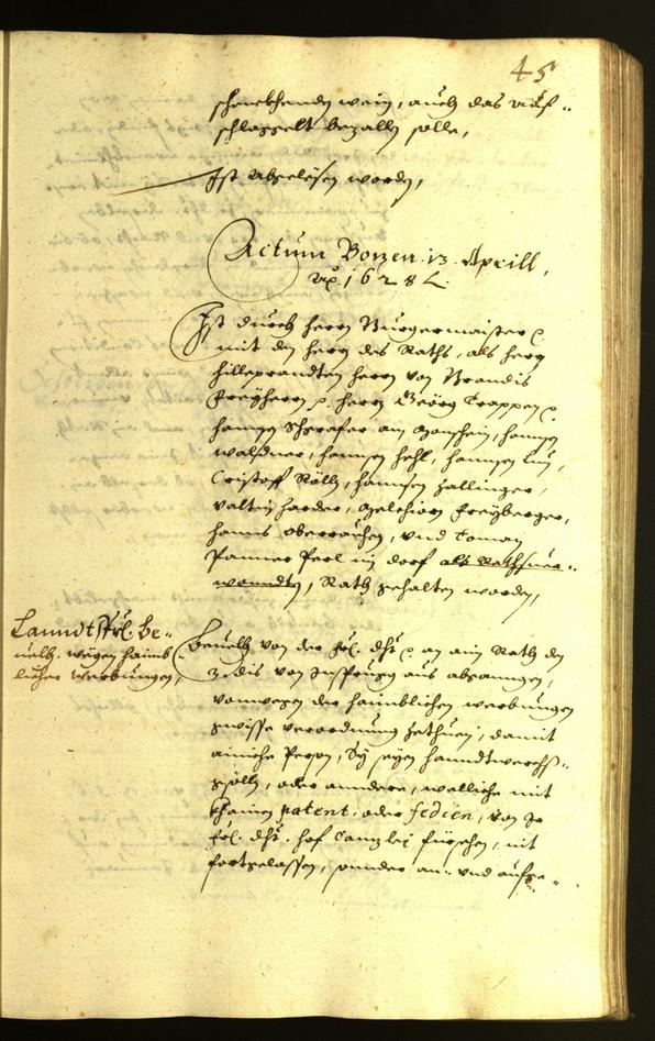 Civic Archives of Bozen-Bolzano - BOhisto Minutes of the council 1628 