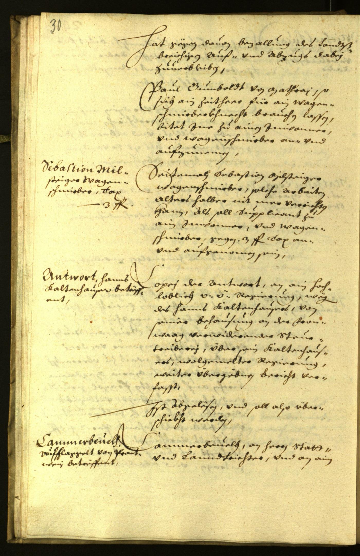 Civic Archives of Bozen-Bolzano - BOhisto Minutes of the council 1628 