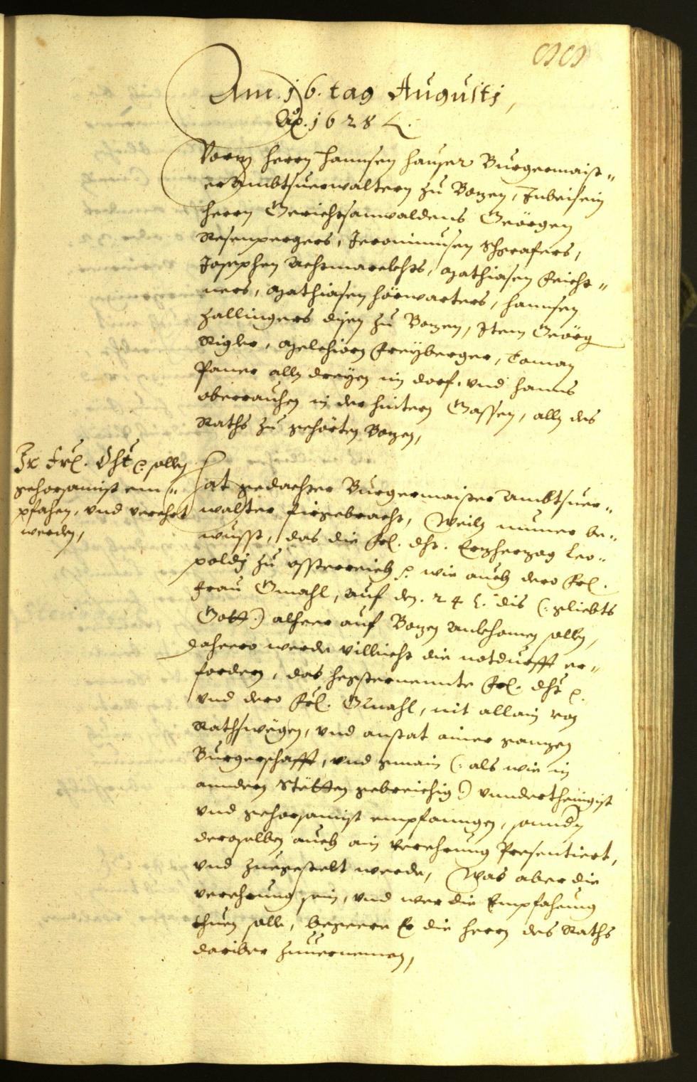 Archivio Storico della Città di Bolzano - BOhisto protocollo consiliare 1628 
