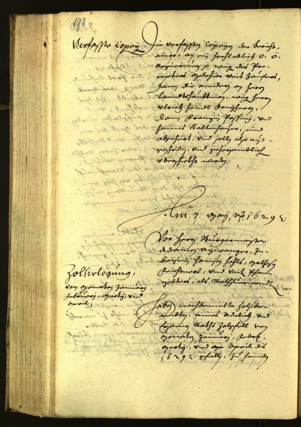 Civic Archives of Bozen-Bolzano - BOhisto Minutes of the council 1629 