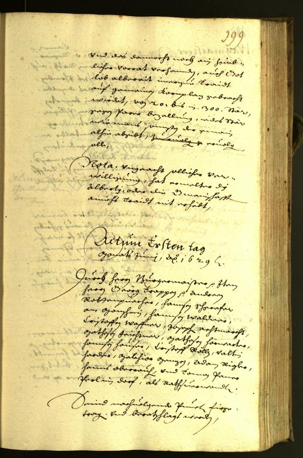 Civic Archives of Bozen-Bolzano - BOhisto Minutes of the council 1629 