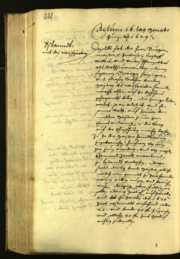 Civic Archives of Bozen-Bolzano - BOhisto Minutes of the council 1629 