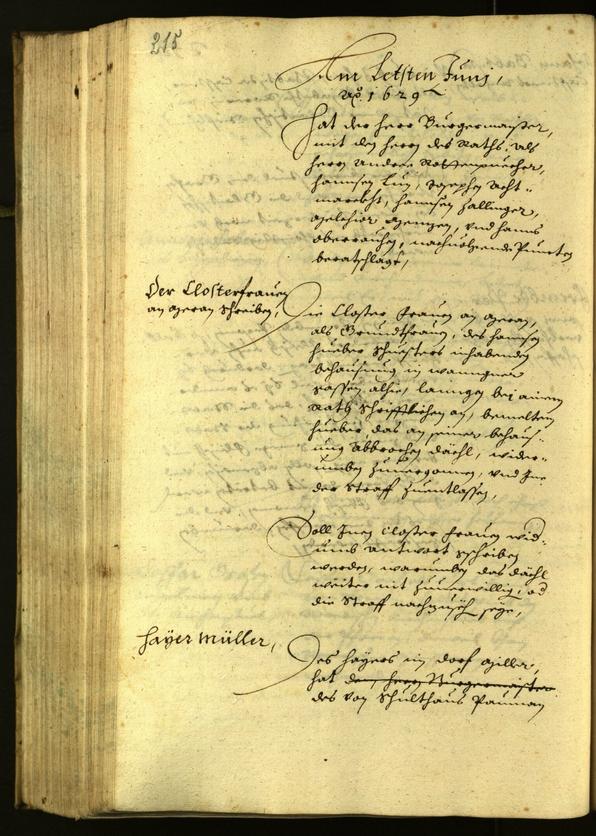 Civic Archives of Bozen-Bolzano - BOhisto Minutes of the council 1629 