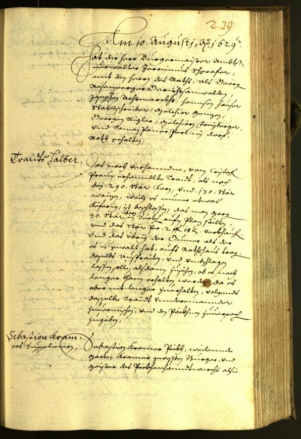 Civic Archives of Bozen-Bolzano - BOhisto Minutes of the council 1629 