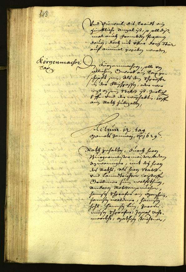 Civic Archives of Bozen-Bolzano - BOhisto Minutes of the council 1629 