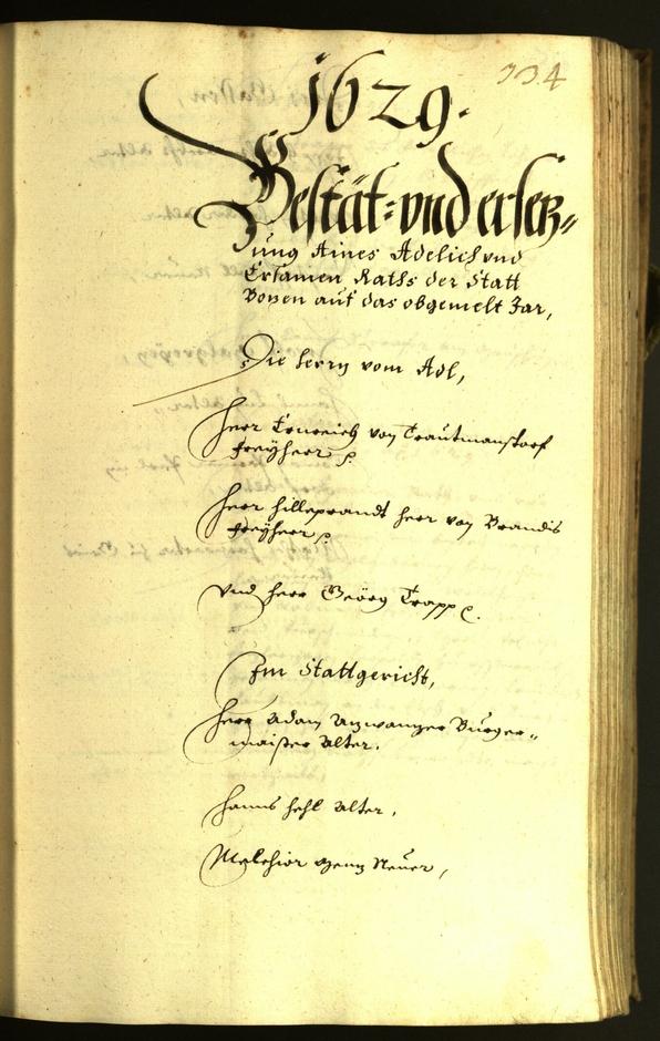 Civic Archives of Bozen-Bolzano - BOhisto Minutes of the council 1629 