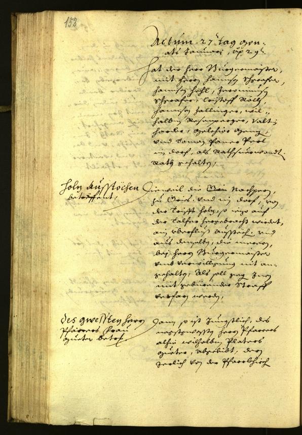 Civic Archives of Bozen-Bolzano - BOhisto Minutes of the council 1629 