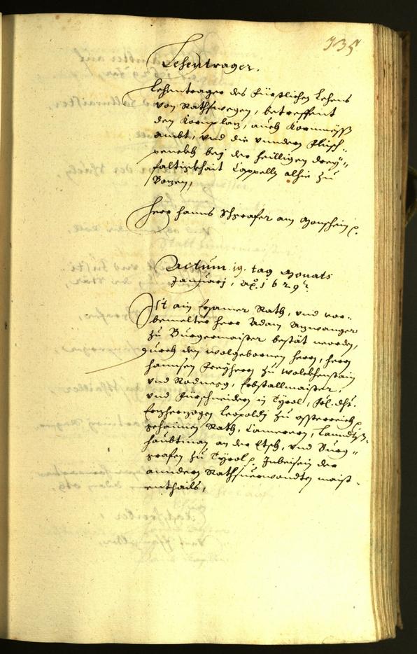 Civic Archives of Bozen-Bolzano - BOhisto Minutes of the council 1629 